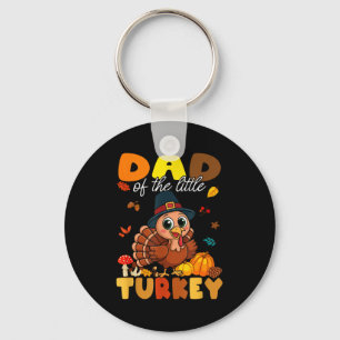 Porte-clés Papa du petit dindon de Thanksgiving Baby Shower