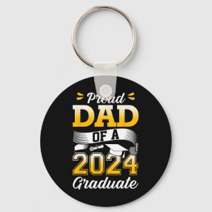 Porte-clés Papa D'Un Cl De 2024 Diplômé Diplômé Senior 202