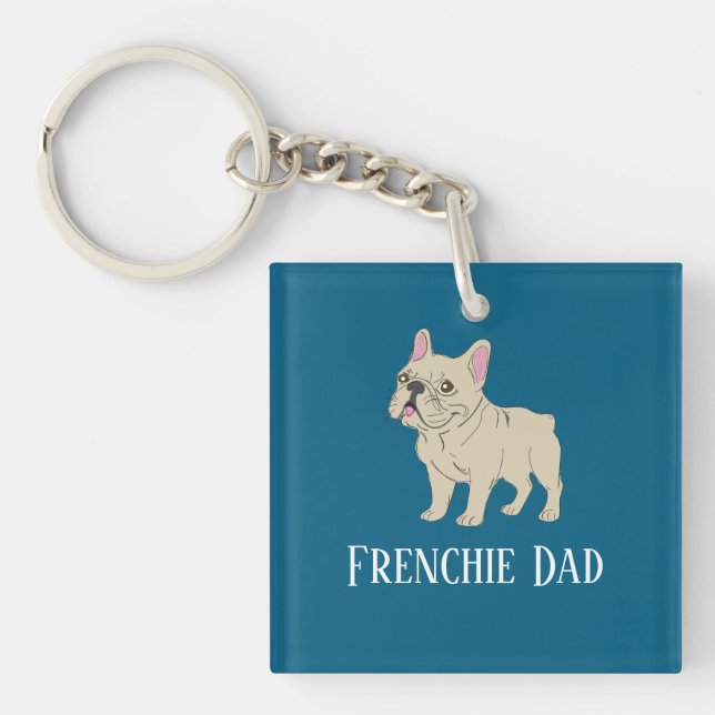Porte-clés Papa Frenchie (Devant)