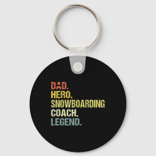 Porte-clés Papa Hero Entraîneur de snowboard Funky Snowboard 