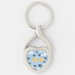 Porte-clés Papa, je t'aime, fête des pères cadeau