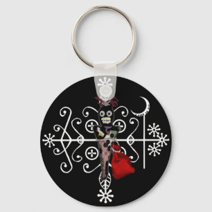 Porte-clés Papa Legba Voodoo Doll Veve Porte - clé