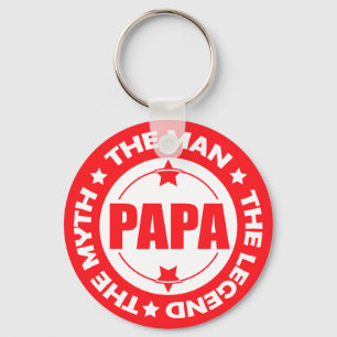 Porte-clés Papa. L'Homme. Le Mythe. La Légende.