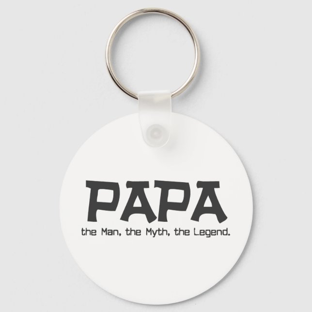 Porte-clés Papa l'homme le mythe la légende (Recto)