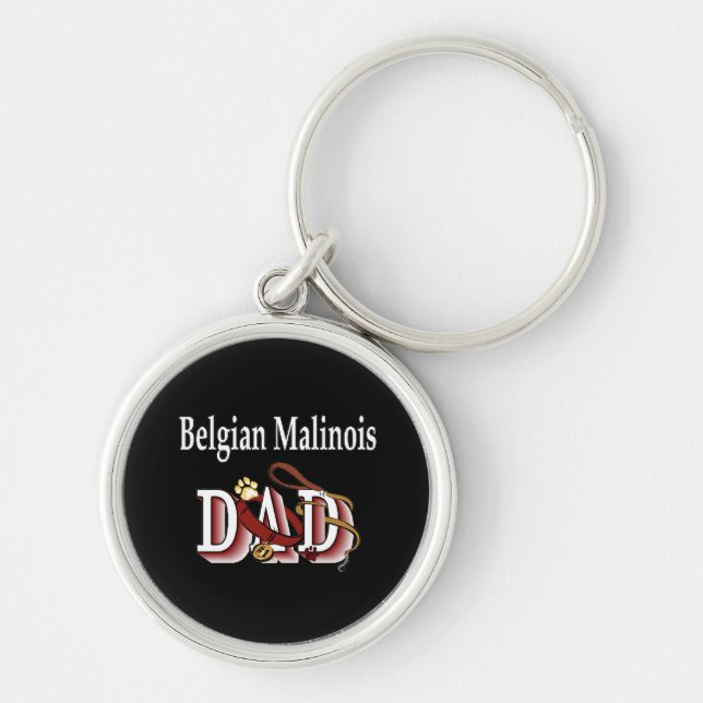 Porte-clés Papa Malinois belge (Devant)