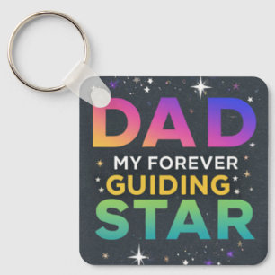 Porte-clés Papa : Mon étoile de guide pour toujours