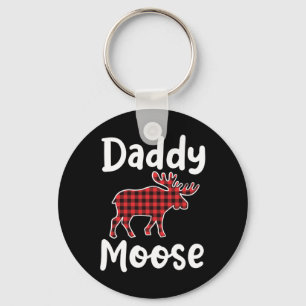 Porte-clés Papa Moose Matching Famille Joyeux Noël En Juillet
