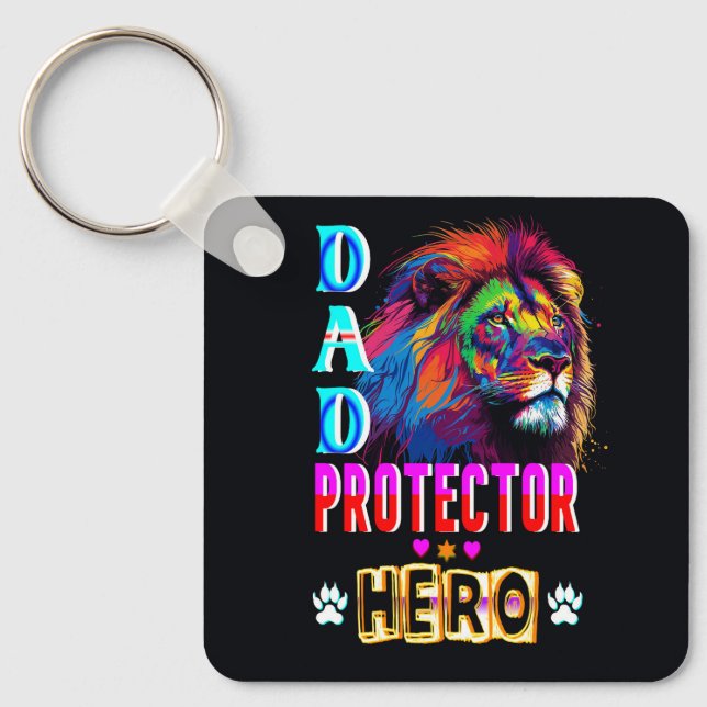 Porte-clés Papa Protector Hero (Recto)