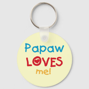Porte-clés Papaw Loves Me T-shirts et cadeaux