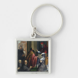 Porte-clés Pape Paul IV remettant un statut