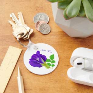 Porte-clés Papier Cadeau Fleuriste Bloom Violet
