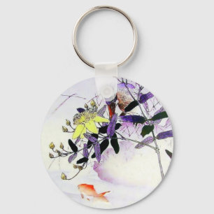 Porte-clés Papier japonais Goldfish Kingfisher