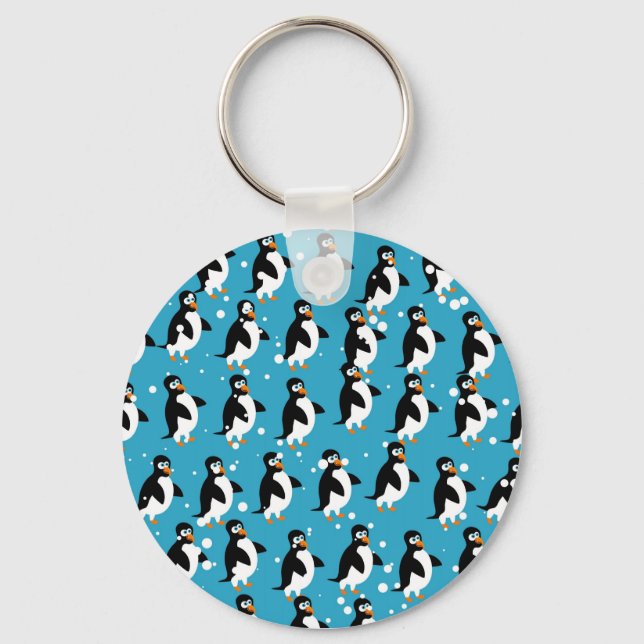 Porte-clés Papier peint Penguin (Recto)