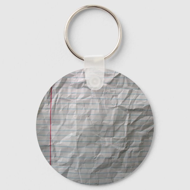 Porte-clés Papier recouvert de lin (Recto)