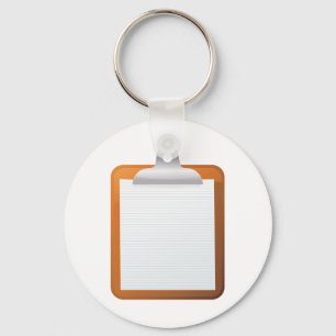 Porte-clés Papier Sur Un Porte - bloc