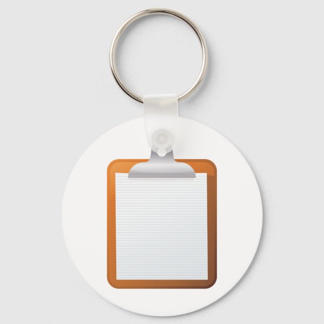 Porte-clés Papier Sur Un Porte - bloc (Recto)