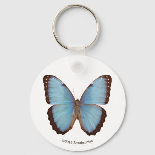 Porte-clés Papillon bleu Morpho