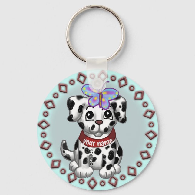 Porte-clés Papillon  Chiot   (Recto)