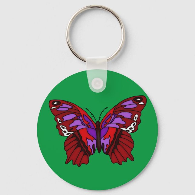 Porte-clés Papillon coloré (Recto)