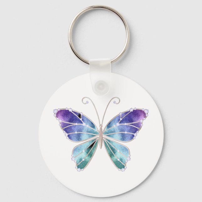 Porte-clés Papillon cool Shades Arc-en-ciel (Recto)
