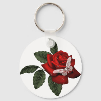 Porte-clés Papillon cristal