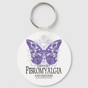 Porte-clés Papillon de fibromyalgie
