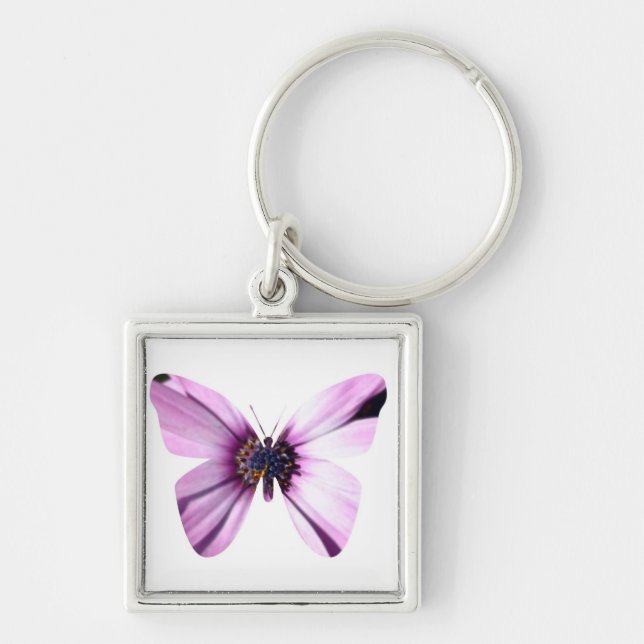 Porte-clés Papillon de fleurs (Devant)