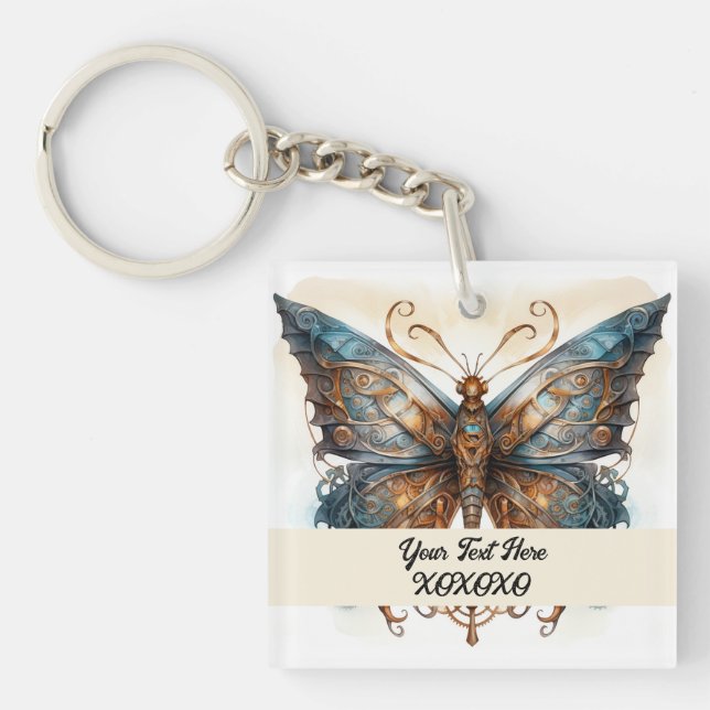 Porte-clés Papillon de la fête de Steampunk (Devant)
