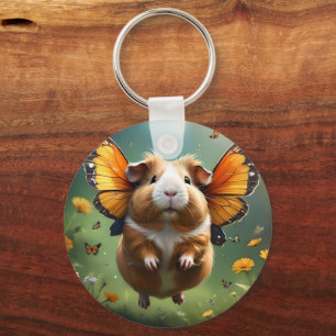 Porte-clés Papillon de porc de Guinée,