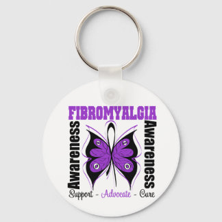 Porte-clés Papillon de sensibilisation à la fibromyalgie