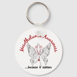 Porte-clés Papillon de tatouage Grunge 6.1 Mesothéliome