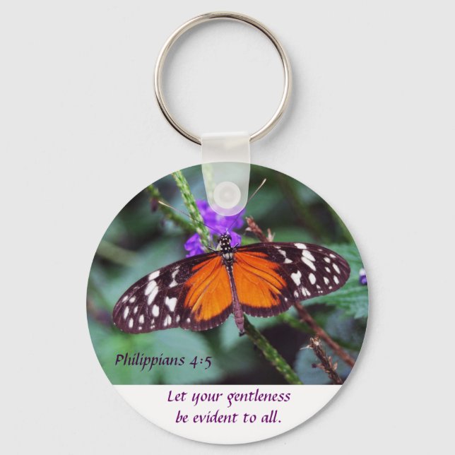Porte-clés Papillon - Douceur (Recto)