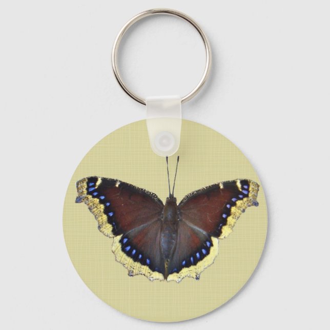Porte-clés Papillon en deuil - Nymphalis antiopa (Recto)
