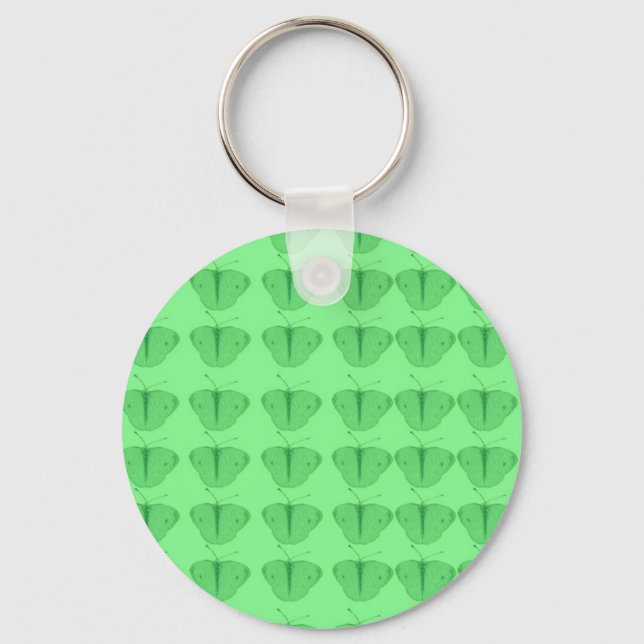 Porte-clés Papillon en vert (Recto)