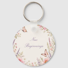 Papillon floral personnalisé 