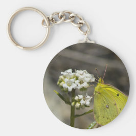 Porte-clés Papillon jaune