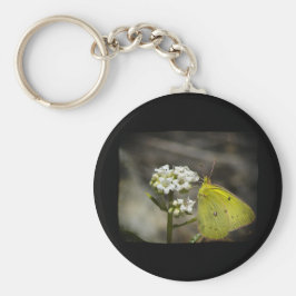 Porte-clés Papillon jaune