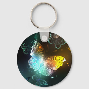 Porte-clés Papillon lumineux et papillons de nuit