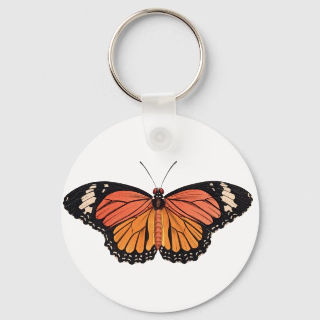 Porte-clés Papillon monarque (Recto)