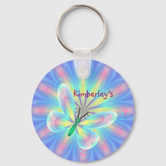 Porte-clés Papillon pastel (Recto)