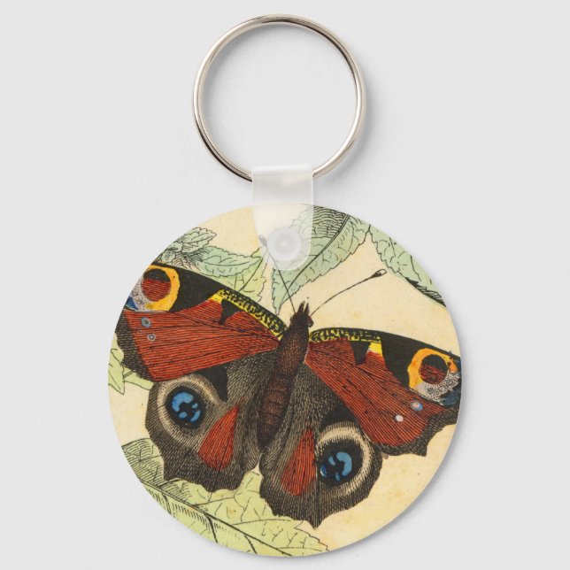 Porte-clés Papillon Peacock (Recto)
