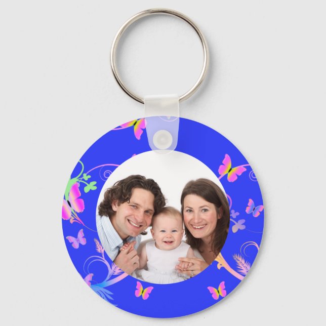 Porte-clés Papillon/ Photo (Recto)