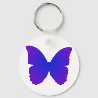 Porte-clés Papillon Violet et Bleu