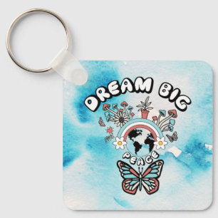 Porte-clés Papillons et champignons Rêve Big positif inspo