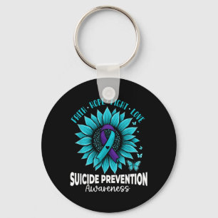 Porte-clés Papillons Tournesol Prévention du Suicide Sensibil