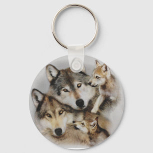 Porte-clés paquet de loups