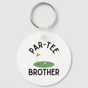 Porte-clés Par Tee Frère Drôle Golf Anniversaire Fête Famille