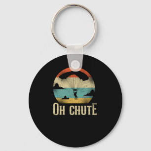 Porte-clés Parachute Parachute Parachute En Ciel Retro Vinta