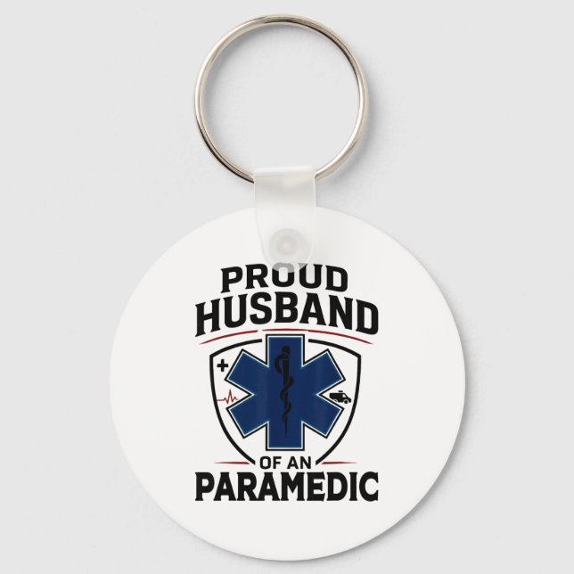 Porte-clés Paramedic Husband Proud Husband Of An Paramedic  (Recto)