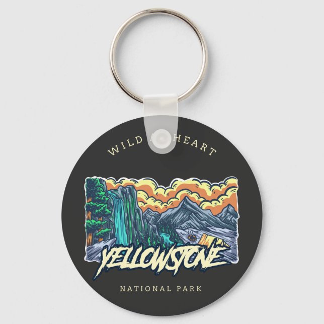 Porte-clés Parc national de Yellowstone (Recto)
